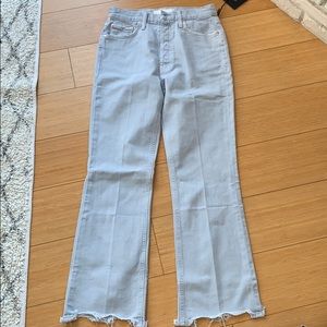Mother Denim The Tripper Chew baby blue jean 27